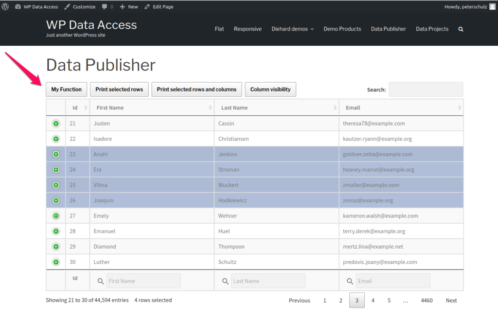 custom-buttons | WP Data Access