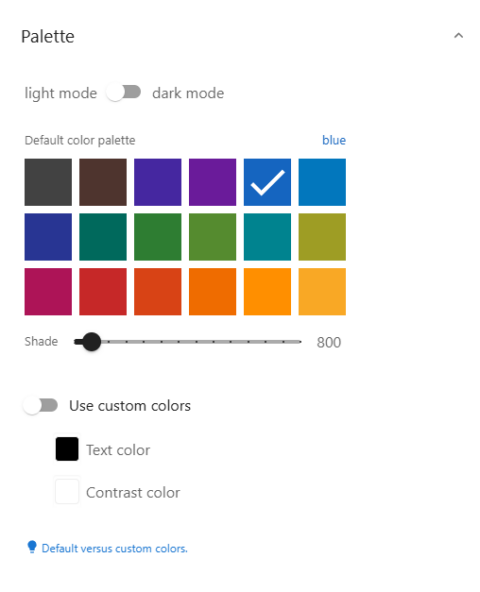 Palette Setting | WP Data Access