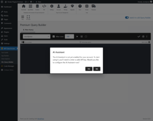 SQL Query Builder - AI setup