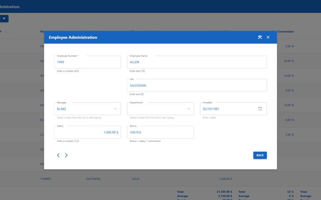 Form Builder – Modal form | WP Data Access